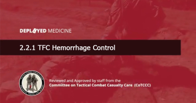 2.2.1 TFC Hemorrhage Control