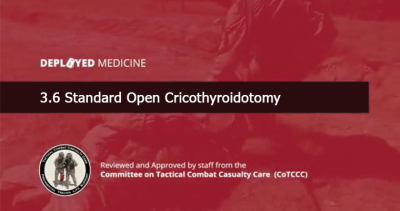 3.6 Standard Open Cricothyroidotomy
