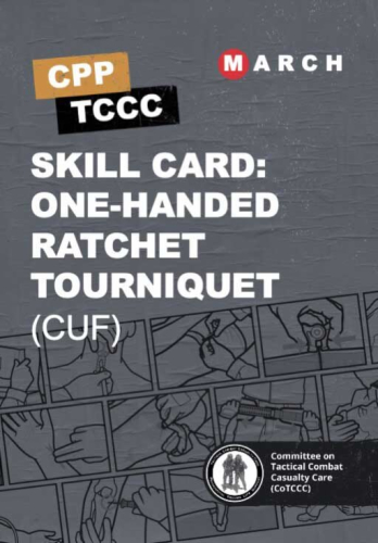 Skill Card 1: Накладання турнікета з зубчастим механізмом однією рукою (допомога під вогнем, CUF)