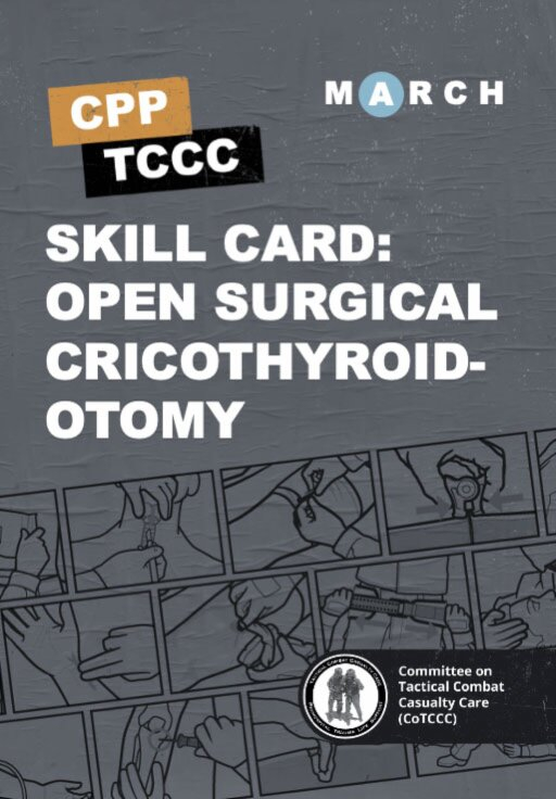 Skill Card 21: Крікотиреотомія (відкрита хірургічна техніка) Skill Card 21: Крікотиреотомія (відкрита хірургічна техніка)