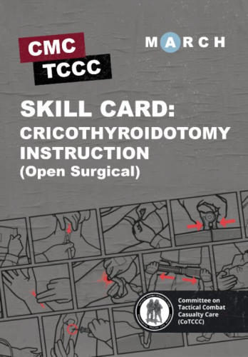 Skill Card 54: Cricothyroidotomy Instruction (Open Surgical)