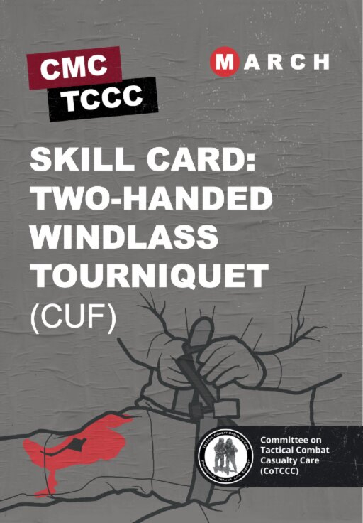 Skill Card 3: Накладання турнікета з воротком і пряжкою двома руками (допомога під вогнем, CUF)