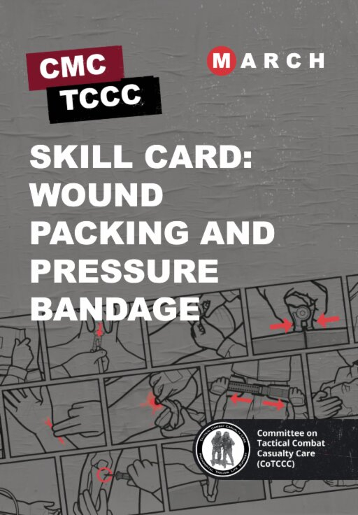 Skill Card 12: Тампонування рани та накладання компресійного бандажа