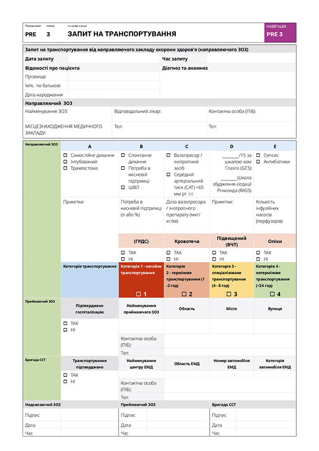 Запит на транспортування