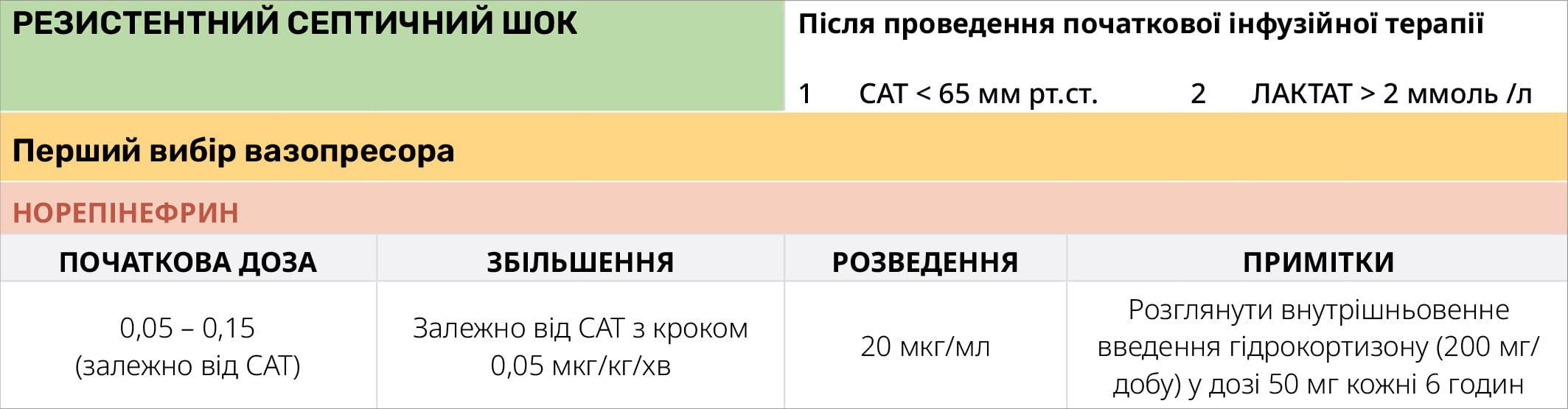РЕЗИСТЕНТНИЙ СЕПТИЧНИЙ ШОК ПІСЛЯ ПОЧАТКОВОЇ ІНФУЗІЙНОЇ ТЕРАПІЇ