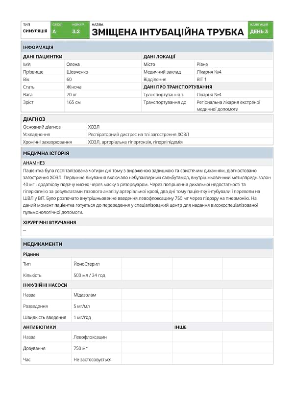 Симуляція А3.2: зміщена інтубаційна трубка - 4