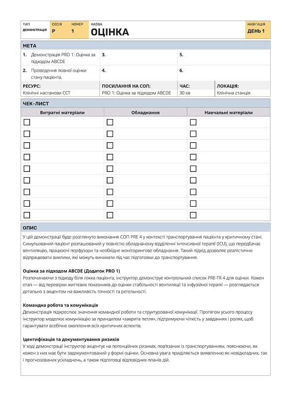 Демонстрація P1: оцінка