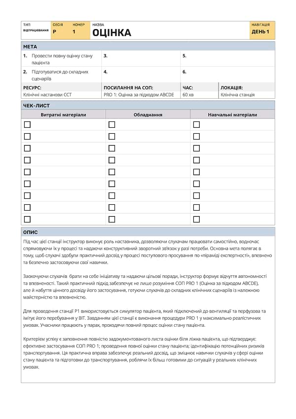 Відпрацювання P1: оцінка