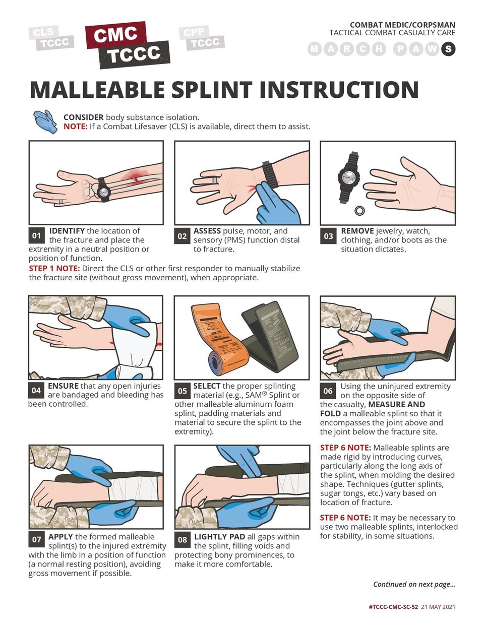 Malleable Splint Instruction