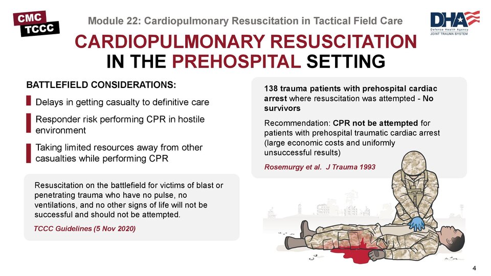 Cardiopulmonary Resuscitation in TFC