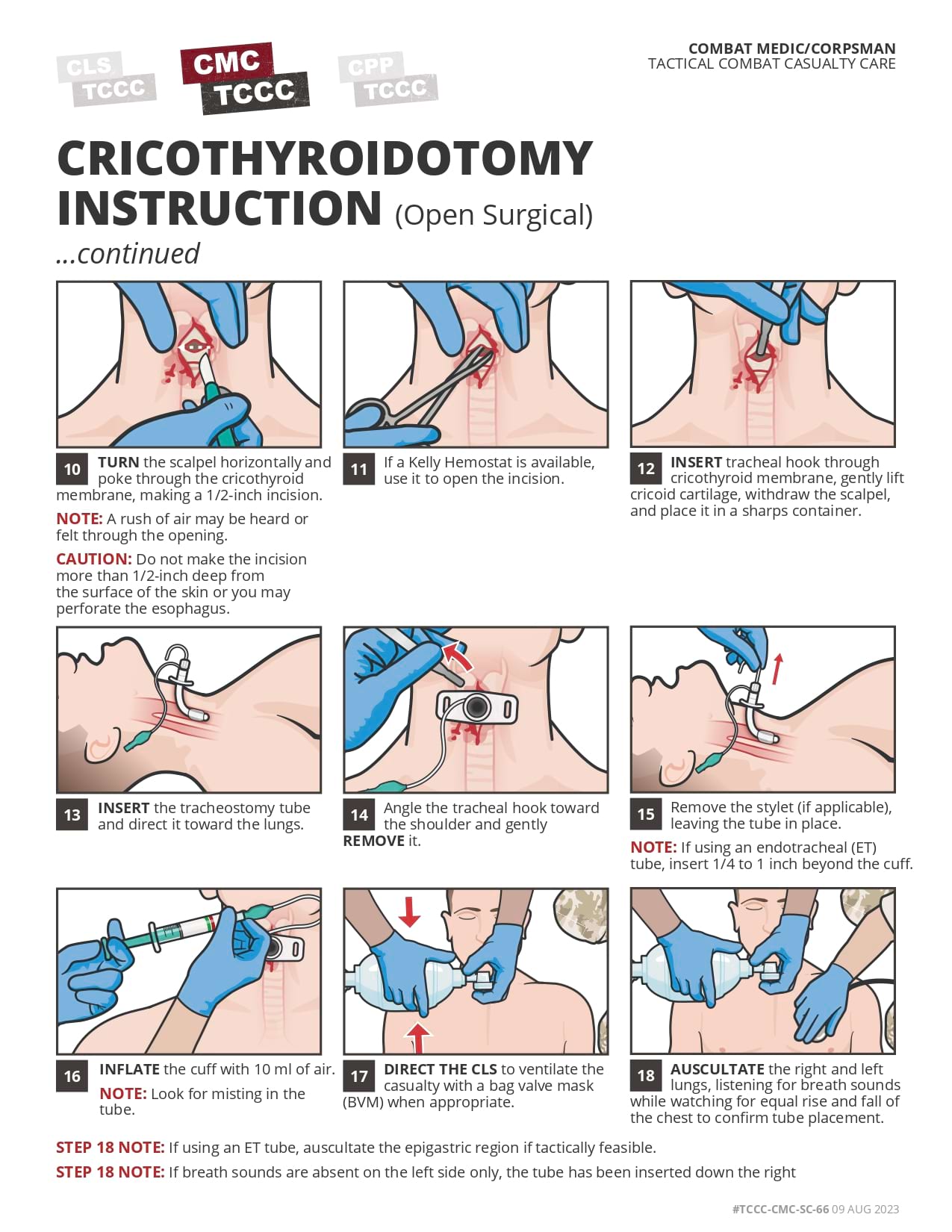 Cricothyroidotomy Instruction (Open Surgical), cmc, page 2