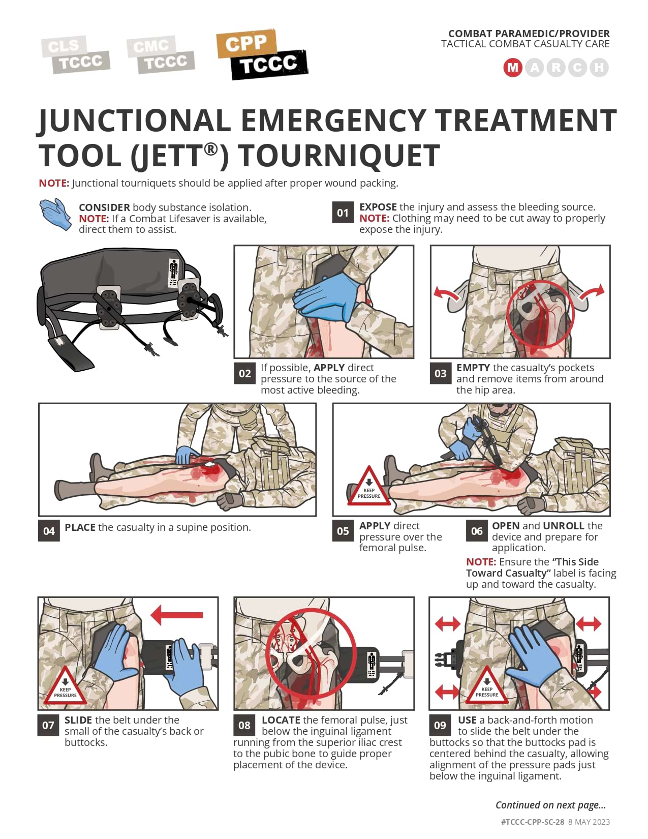 Junctional Emergency Treatment Tool (JETT) Tourniquet, cpp, page 1