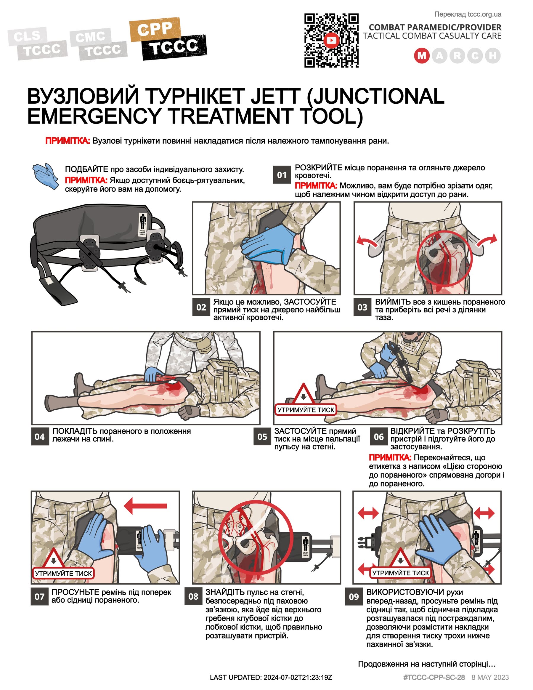 Вузловий турнікет JETT (Junctiona Emergency Treatment Tool), cpp, сторінка 1