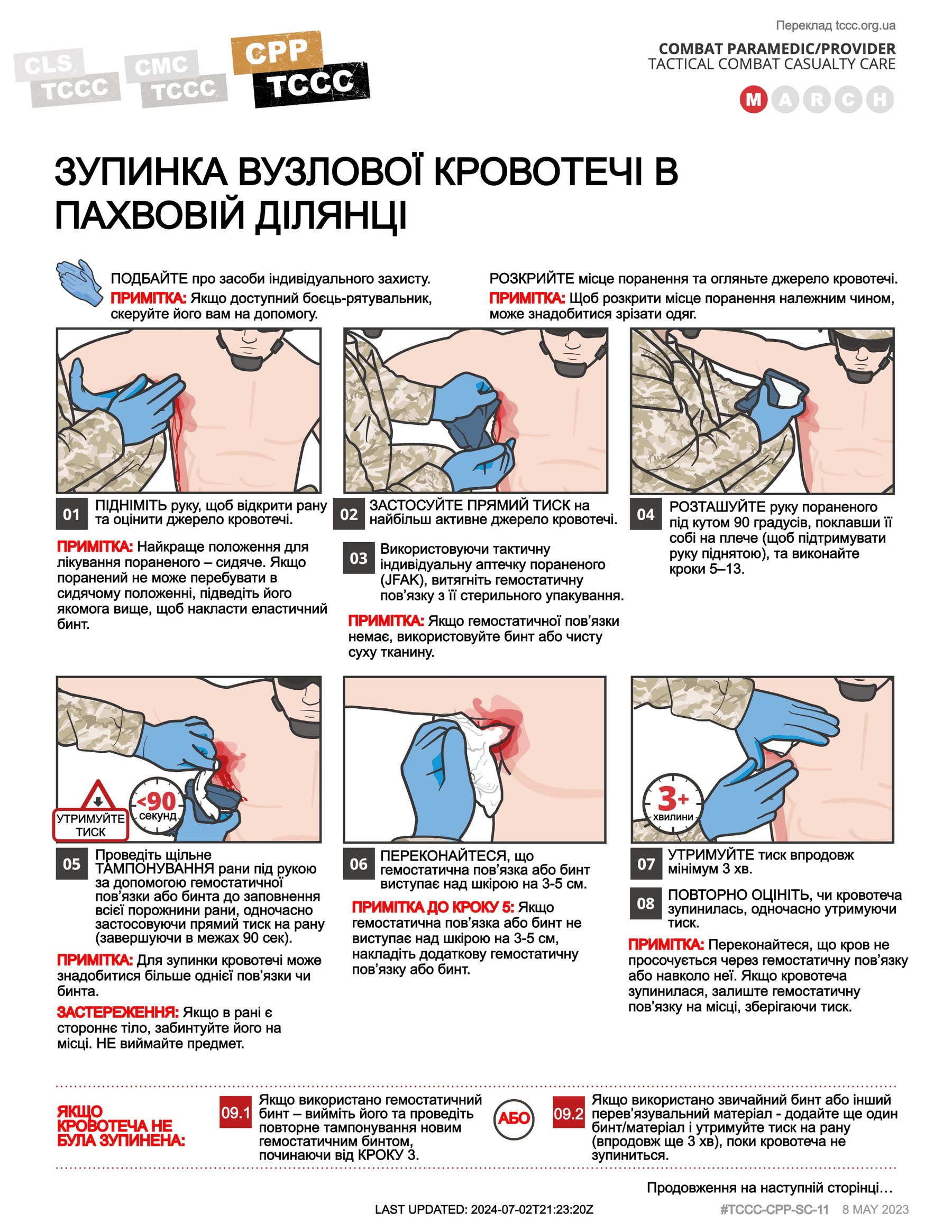 Зупинка вузлової кровотечі в пахвовій ділянці, cpp, сторінка 1