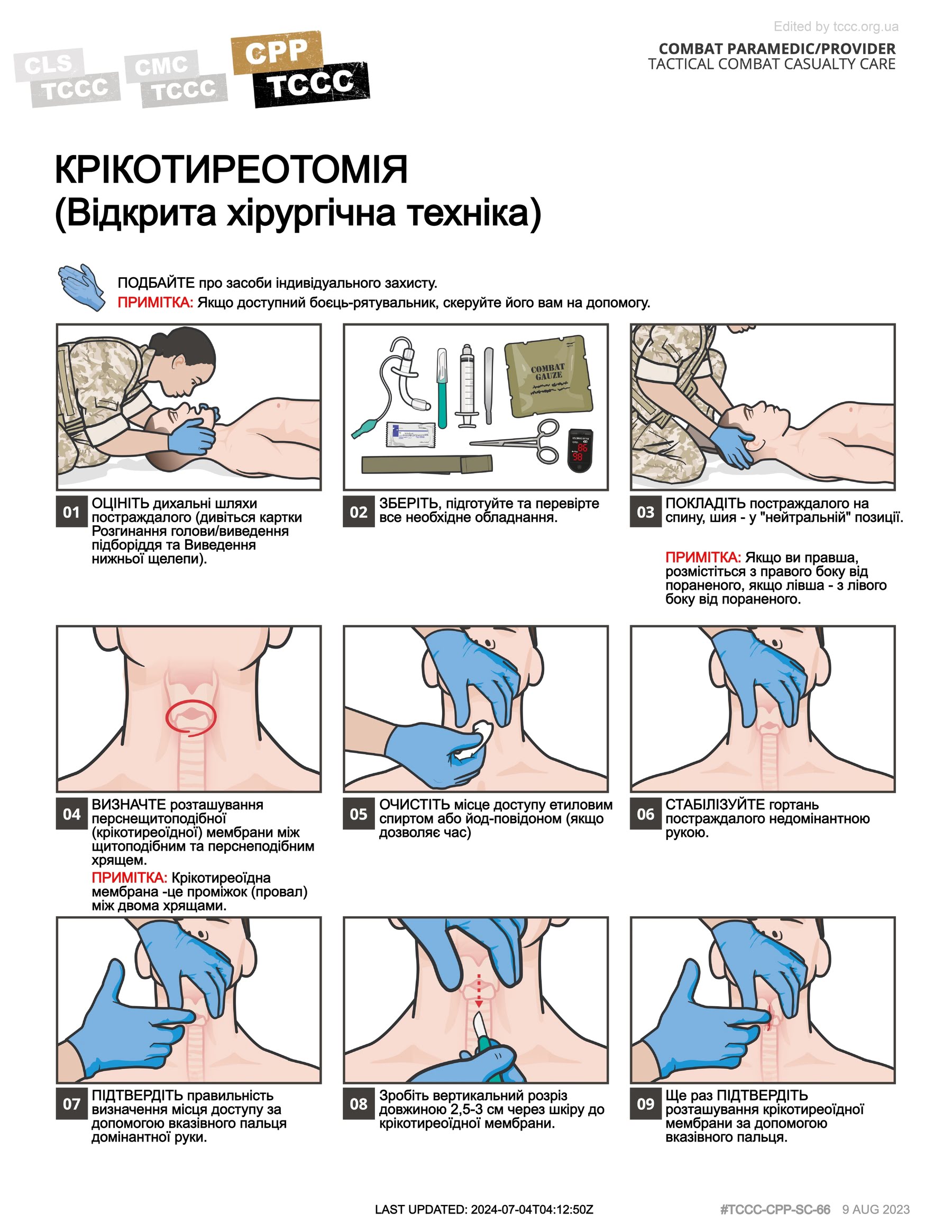 Крікотиреотомія (відкрита хірургічна техніка), cpp, сторінка 1