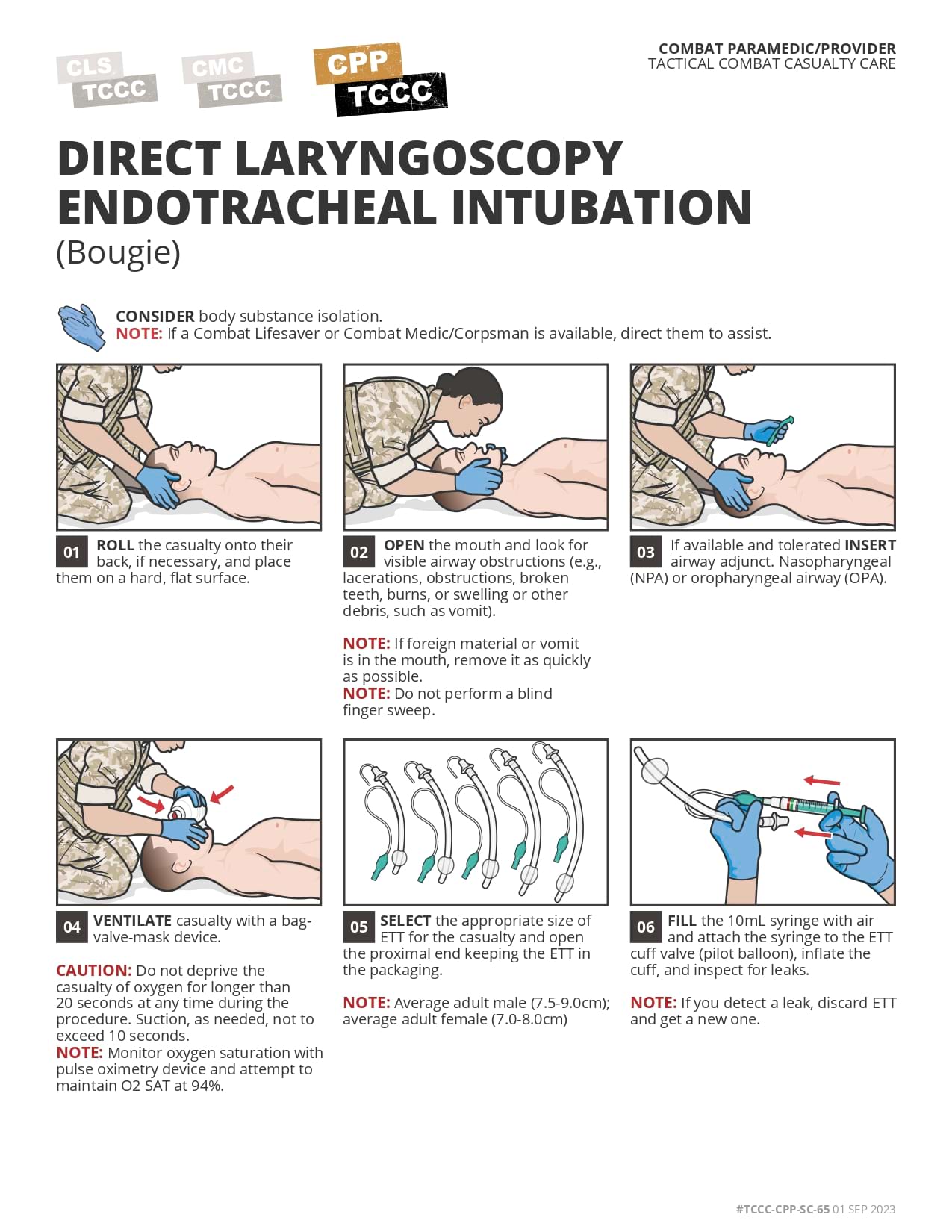 Direct Laryngoscopy Endotracheal Intubation (Bougie & ETT Tube Introducer)), cpp, page 1