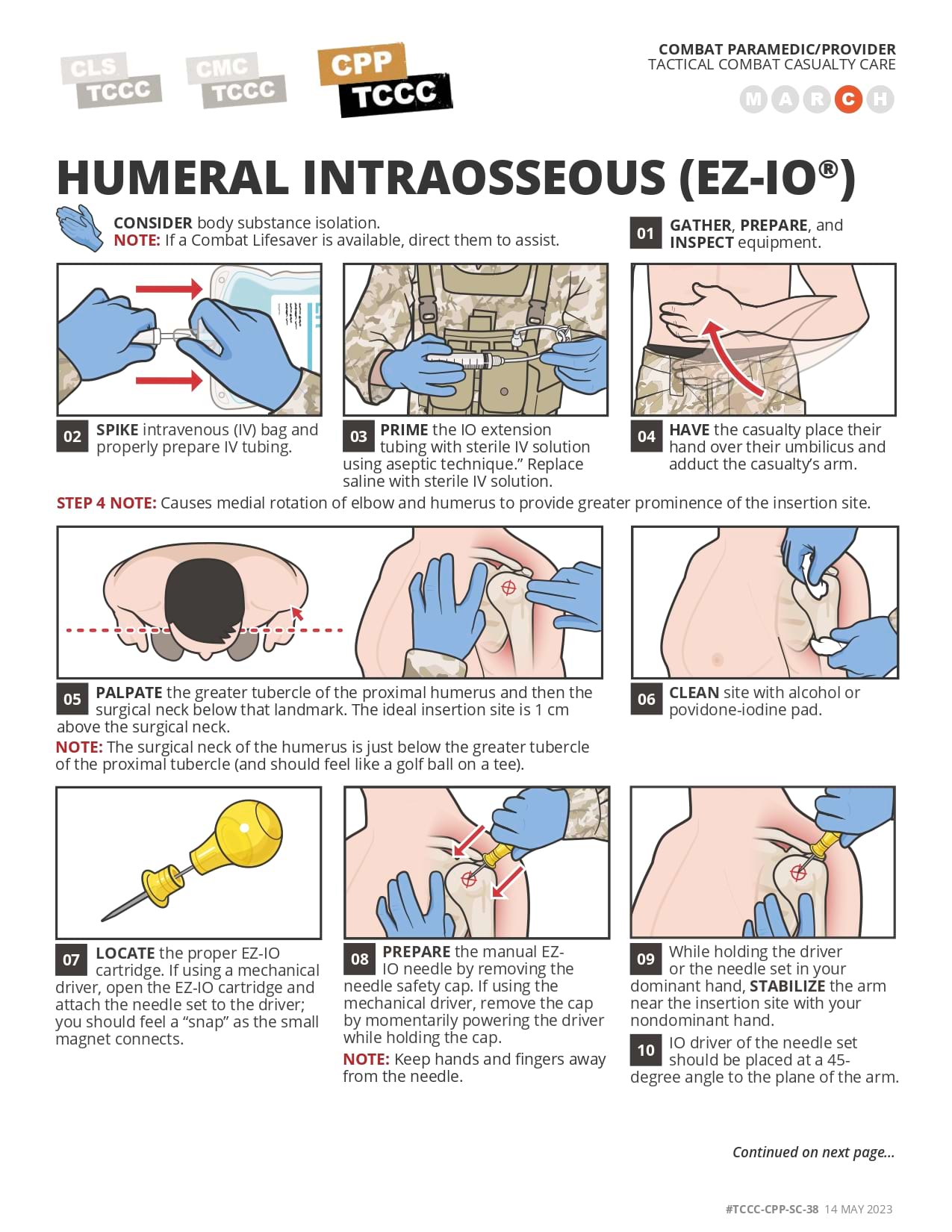 Humeral Intraosseous (EZ-IO), cpp, page 1