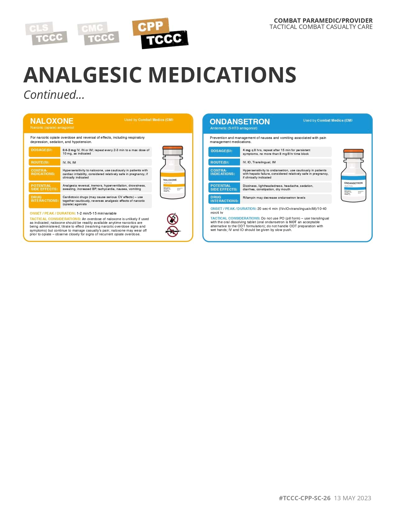 Skill Card 45: Analgesic Medications