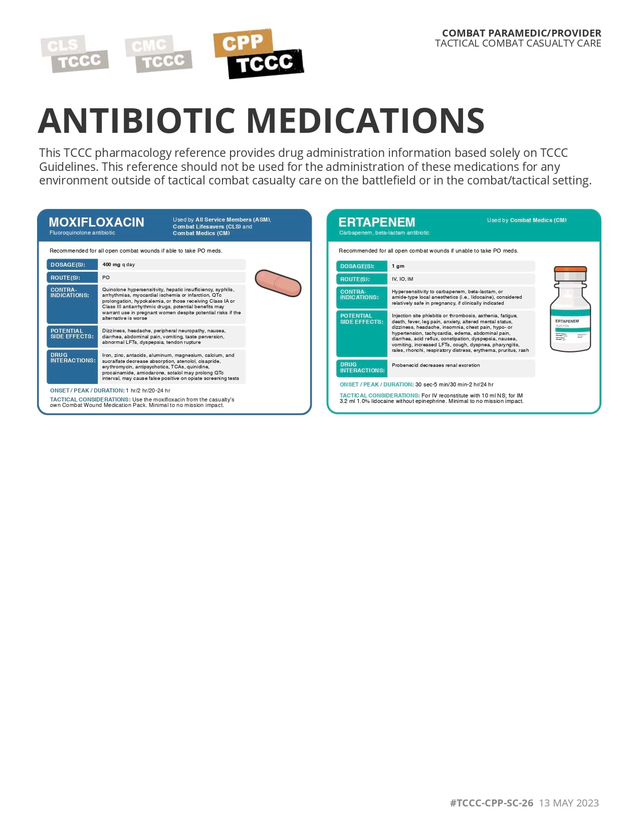 Antibiotic Medications, cpp