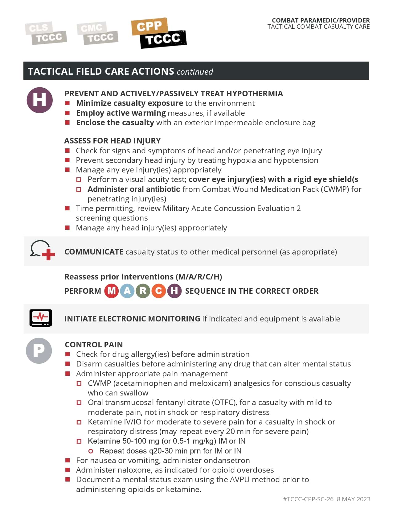 Tactical Trauma Assessment Guide, cpp, page 5